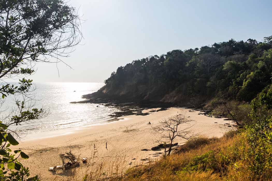 Nui Bay beach seen from the top of the hill. things to do in koh lanta