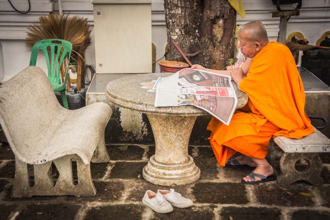 Photos of people reading