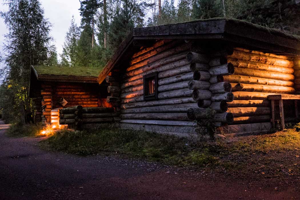 Kammi in the dusk. Finnish sauna experience