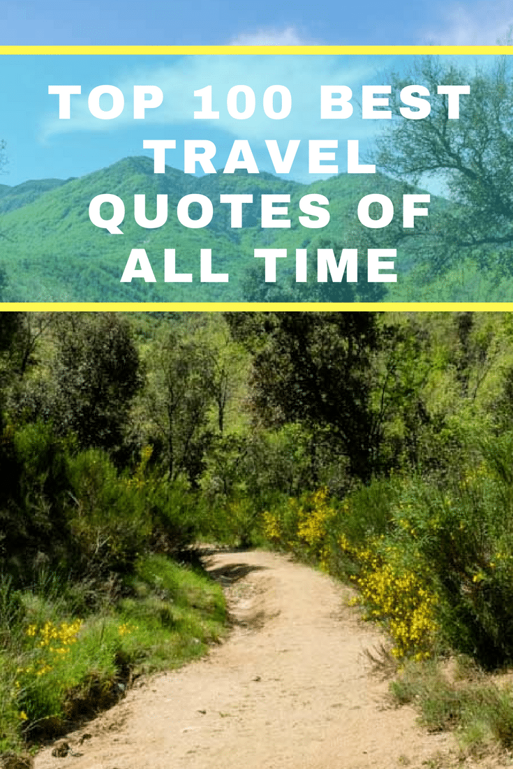 Who doesn't love travel quotes? In this post you will find the 100 best travel quotes of all time. #travelquotes #quotes #inspirationalquotes